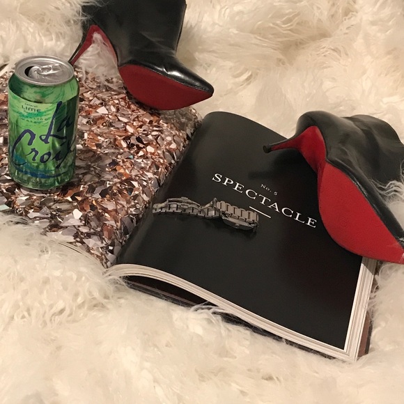 🌹Christian Louboutin black boot heels size 39.❤️ - Picture 5 of 8
